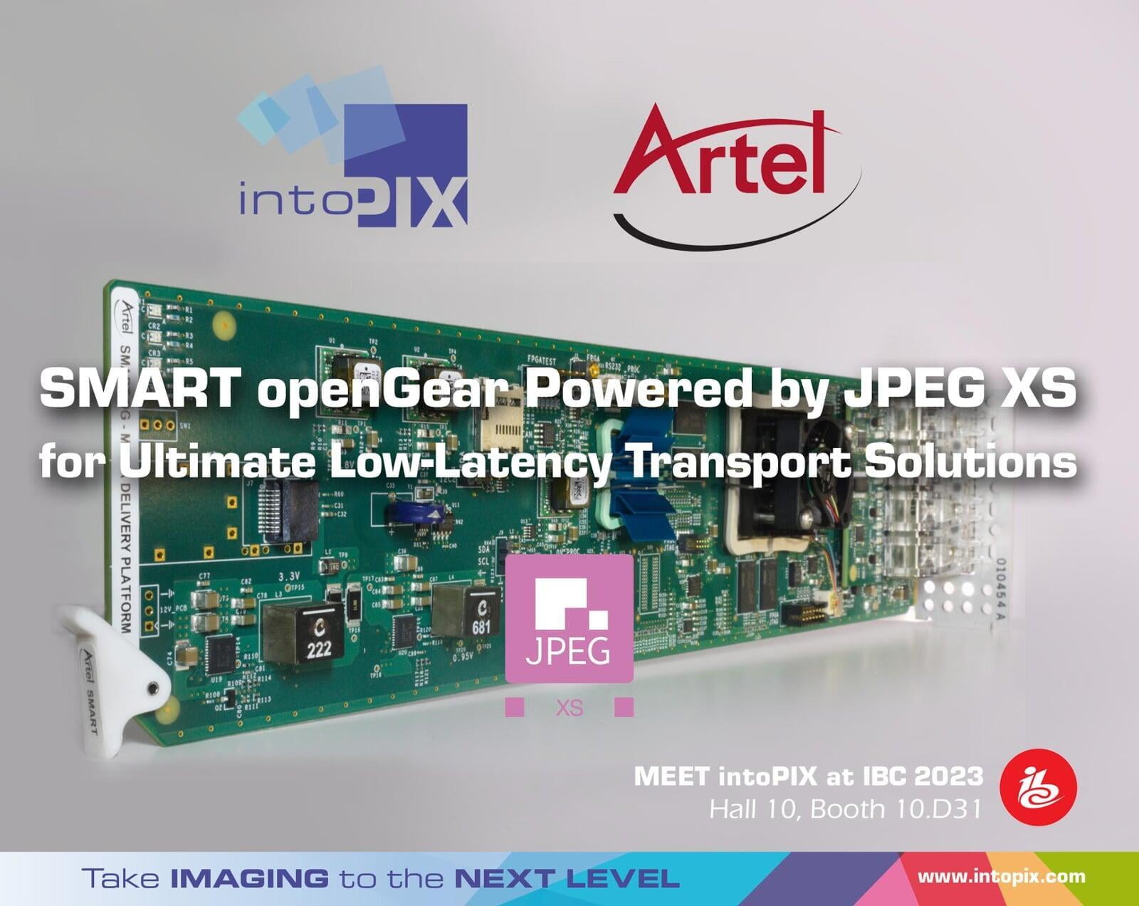 增强型 Artel SMART openGear® 利用intoPIX JPEG  XS 技术实现终极低延迟传输解决方案